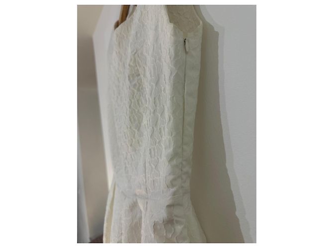 Autre Marque Vestido Patinadora Blanco Glamorous - vista 3