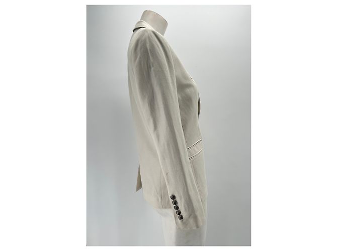 Zadig & Voltaire Leinenblazer Beige Größe 38 - Ansicht 4
