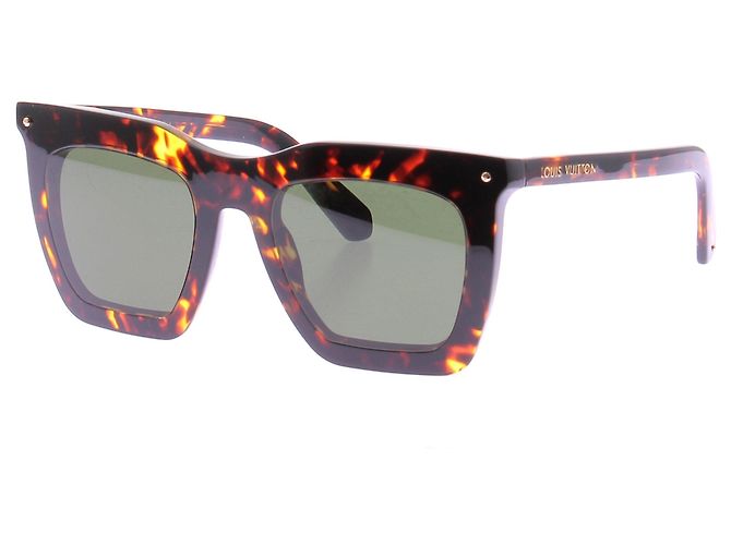 Louis Vuitton Gafas de sol carey Castaño - vista 2
