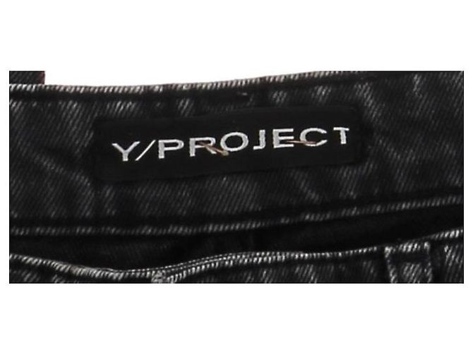 Autre Marque Jeans dritti neri Y/PROJECT Nero - vista 4