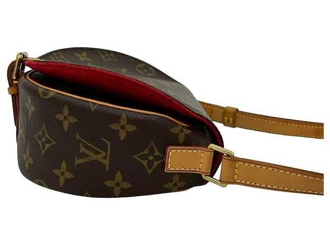 Borsa a tracolla in pelle Louis Vuitton Monogram Marrone - vista 7