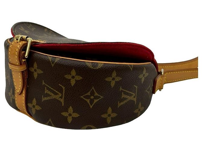 Borsa a tracolla in pelle Louis Vuitton Monogram Marrone - vista 9