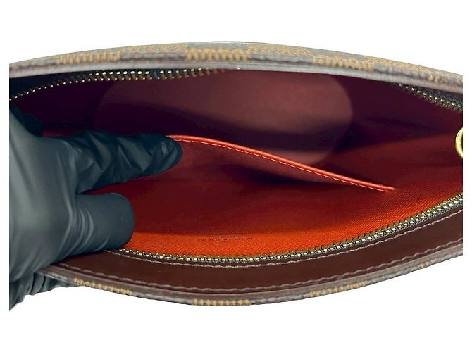 Borsa a tracolla Louis Vuitton Drouot Damier Marrone - vista 11