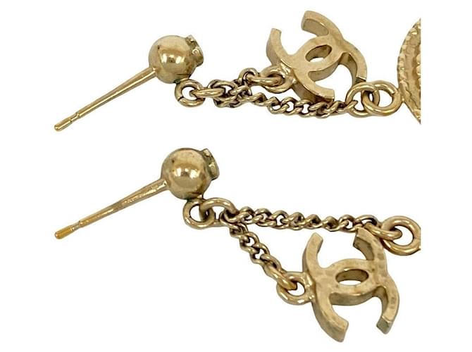 Orecchini Chanel Coco Mark Coin D'oro - vista 4