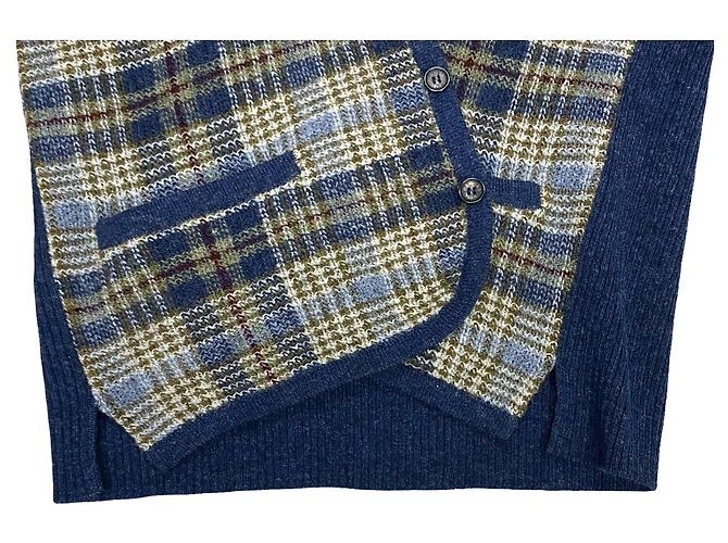 Hermès Hermes Wollstrickjacke Blau - Ansicht 10