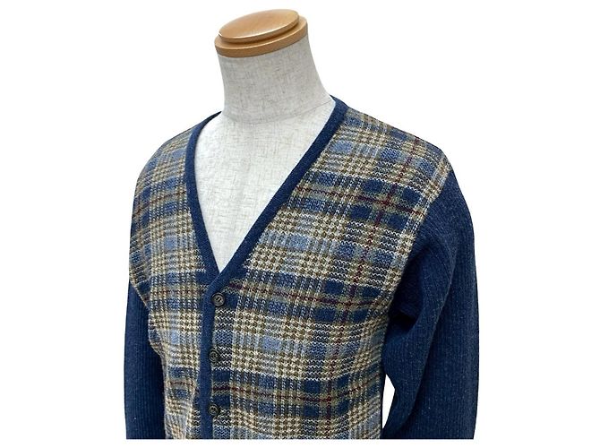 Hermès Hermes Wollstrickjacke Blau - Ansicht 2