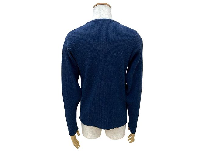 Hermès Hermes Wollstrickjacke Blau - Ansicht 3