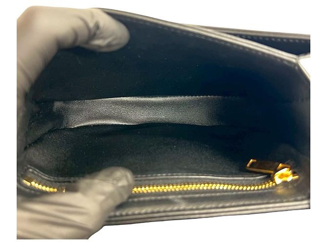 Céline Borsa a tracolla Celine Teen Chain Besace in pelle Nero - vista 10