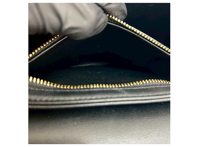 Céline Borsa a tracolla Celine Teen Chain Besace in pelle Nero - vista 11