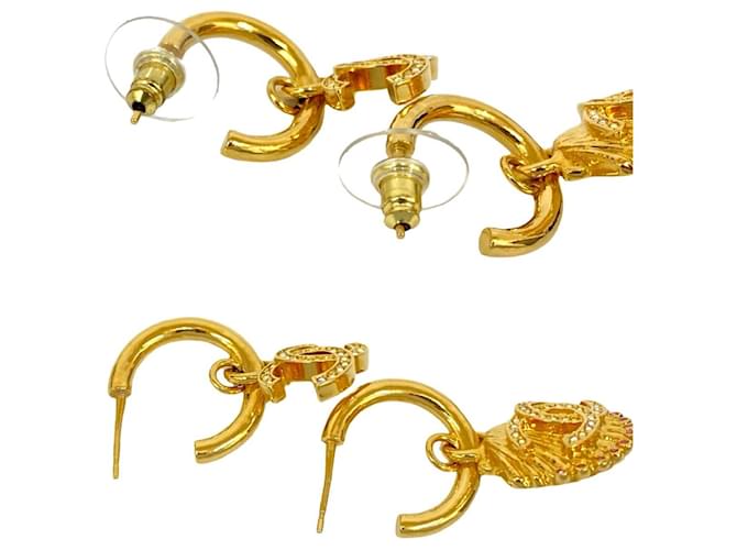 Chanel Coco Mark Shell Ohrringe Golden - Ansicht 4