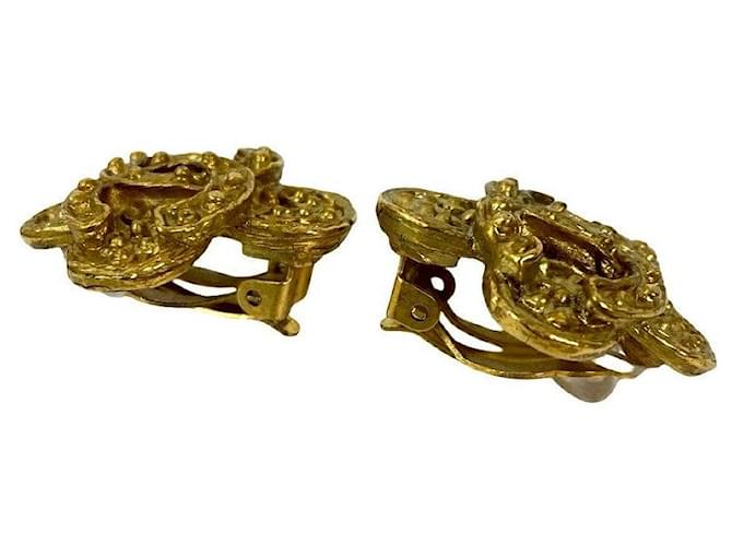 Orecchini Chanel Clip On D'oro - vista 4