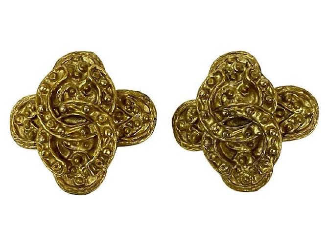 Orecchini Chanel Clip On D'oro - vista 6
