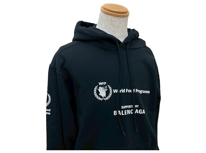 Sudadera de algodón Balenciaga World Food Programme Negro - vista 2
