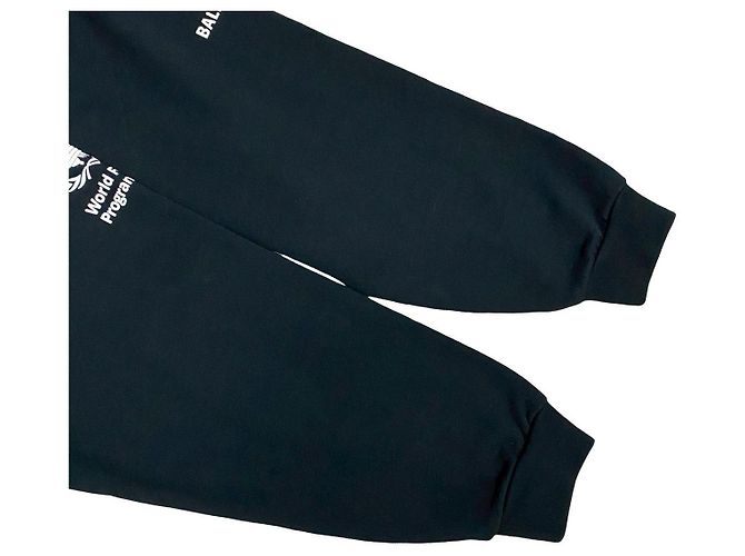 Sudadera de algodón Balenciaga World Food Programme Negro - vista 8