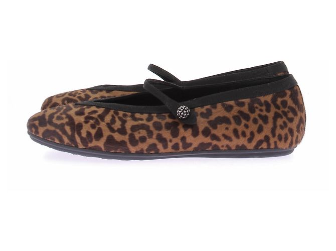 Dior Bailarinas con estampado de leopardo Castaño - vista 5