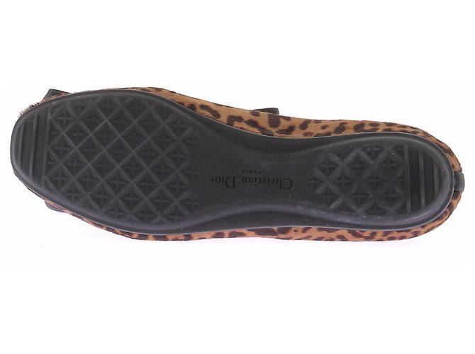 Dior Bailarinas con estampado de leopardo Castaño - vista 7