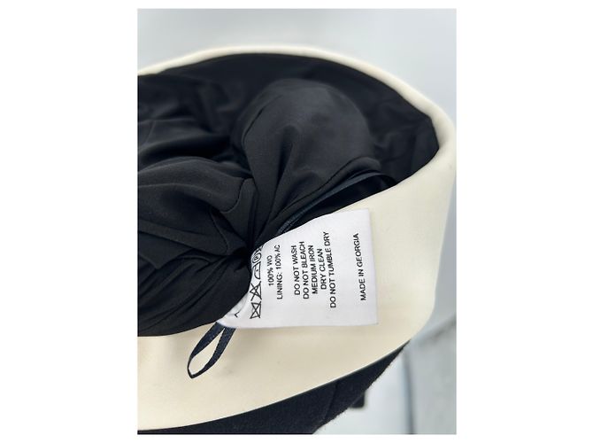 Vestido sem alças preto Alain Manoukian de lã S - vista 6