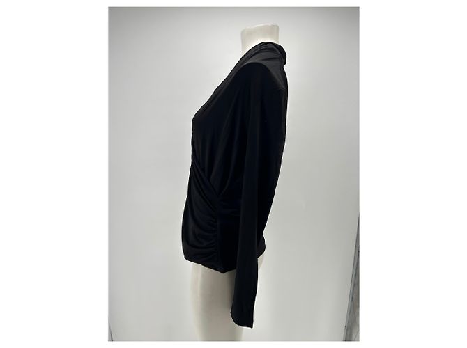 Autre Marque Top nero a maniche lunghe Bianco - vista 3