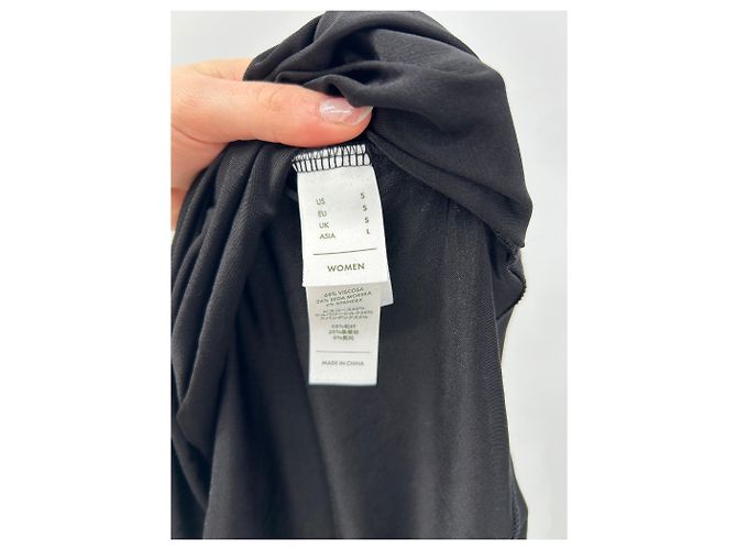 Autre Marque Top nero a maniche lunghe Bianco - vista 7