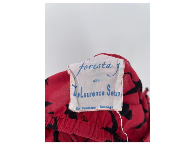 Autre Marque Rote gemusterte Hose - Ansicht 3