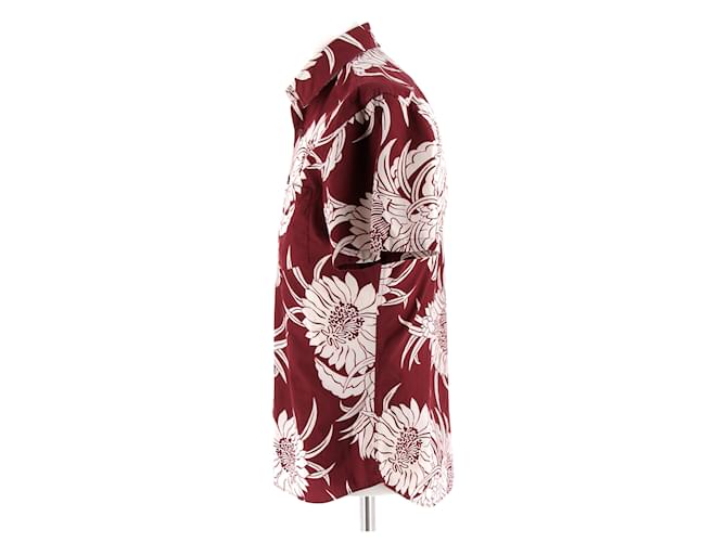 Prada Camicia stampata a maniche corte Rosso - vista 4