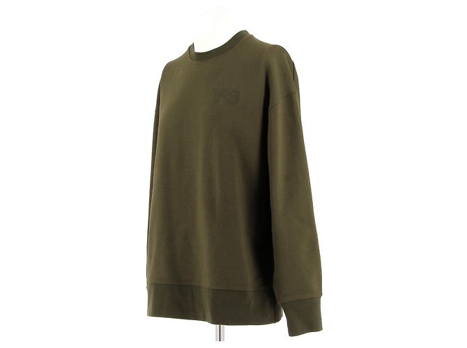 Y3 Sweatshirt Khaki Baumwolle L - Ansicht 3