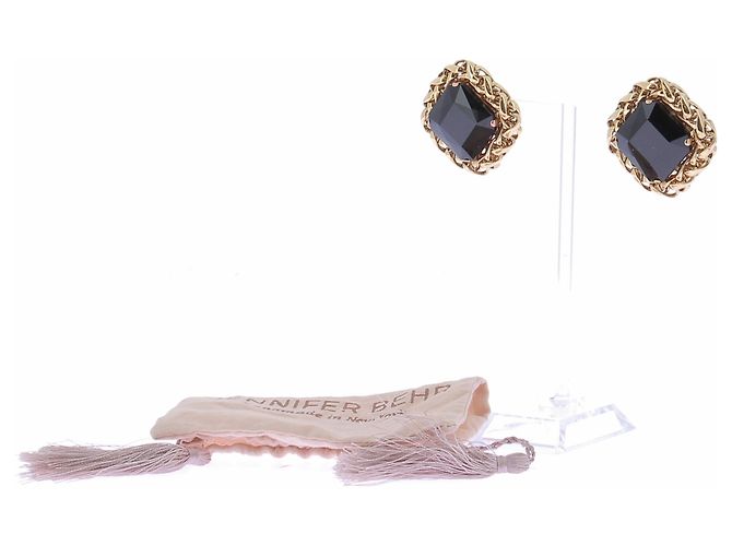 Jennifer Behr Schwarze Ohrringe und Gold Golden - Ansicht 6