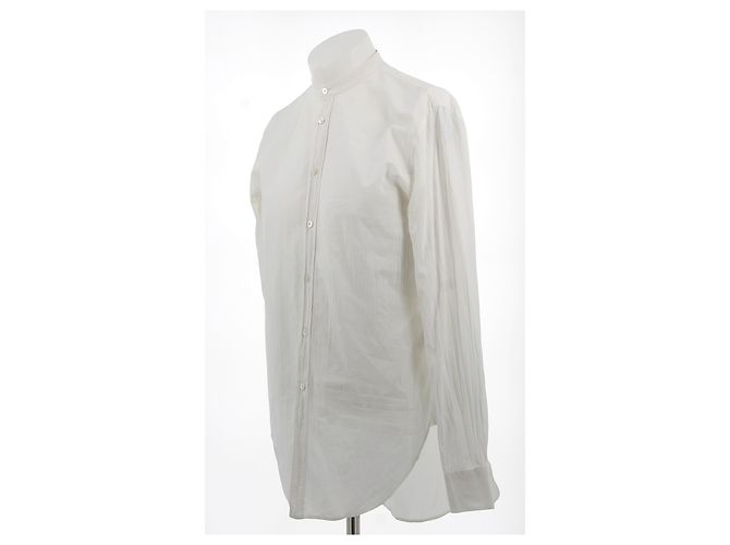 Acne Studios Weißes Baumwollhemd L - Ansicht 3
