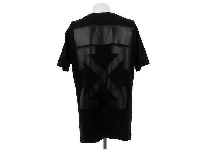 T-shirt nero in cotone Off White - vista 2