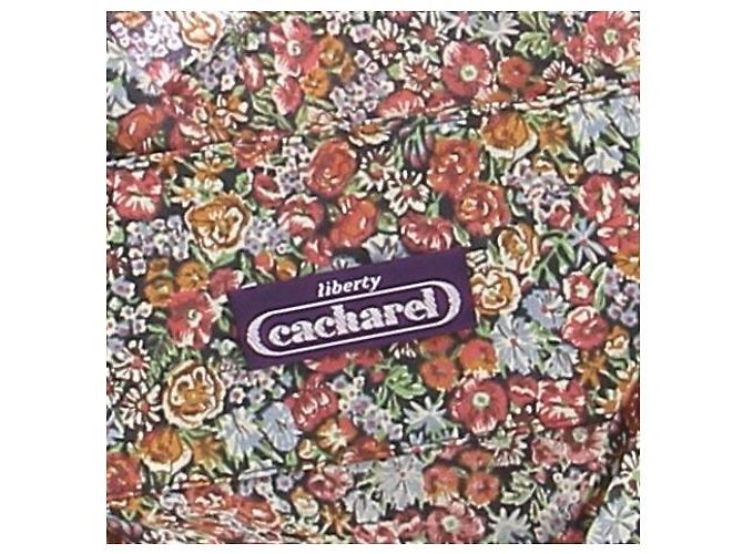 Top de algodón con estampado floral beige Cacharel Talla 38 - vista 5