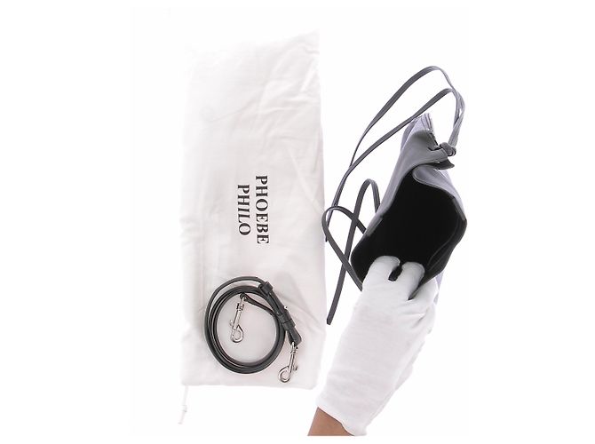Bolso de mano Phoebe Philo de piel negro - vista 4