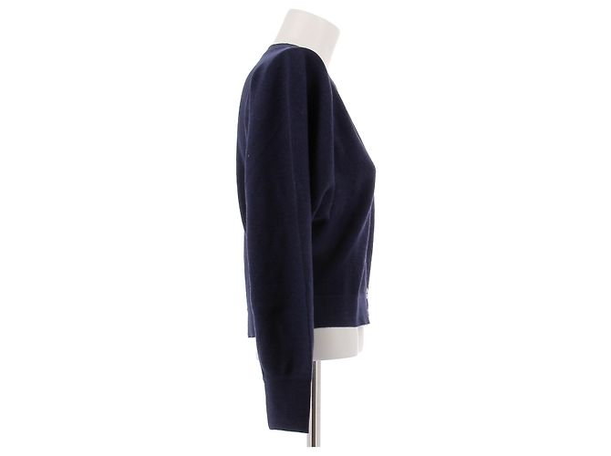 Autre Marque MOLLI Navy Blue Wool Cardigan - view 3