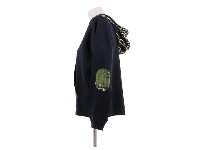 La Prestic Ouiston Kapuzenpullover Schwarz Baumwolle - Ansicht 4