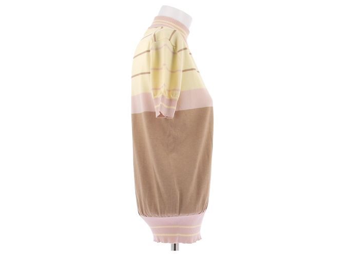 Marni Top a maniche corte a righe Beige - vista 3
