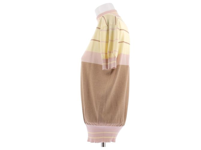Marni Top a maniche corte a righe Beige - vista 4