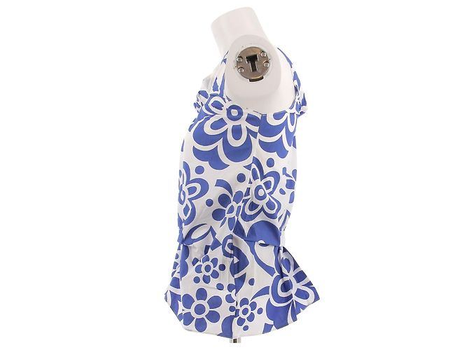 Marni Top senza maniche blu - vista 4