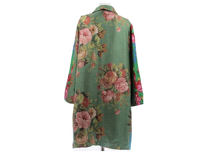 Blusa de seda estampada verde Pierre Louis Mascia - vista 2