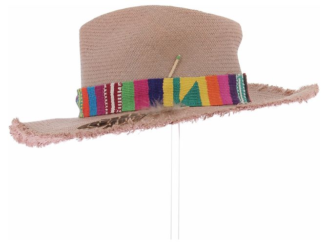 Autre Marque Cappello in paglia beige NICK FOUGUET - vista 3