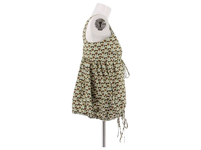 Top de algodón estampado Marni Beige Talla 40 - vista 3