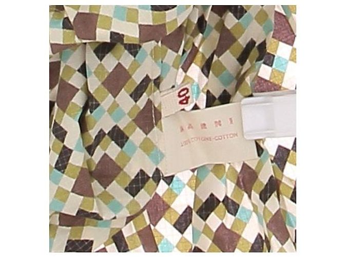 Top de algodón estampado Marni Beige Talla 40 - vista 6