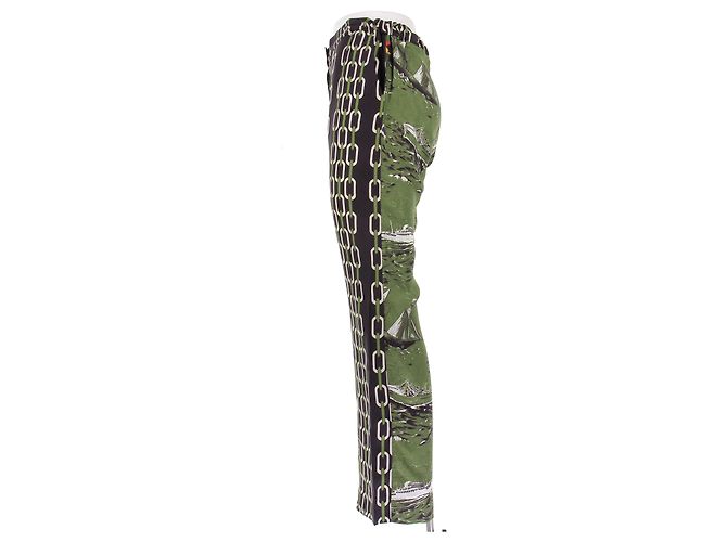 La Prestic Ouiston Calça fluida estampada Verde - vista 4