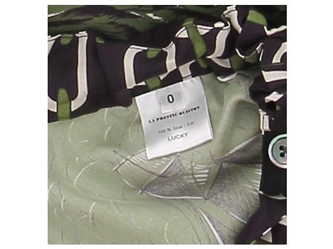 La Prestic Ouiston Calça fluida estampada Verde - vista 6