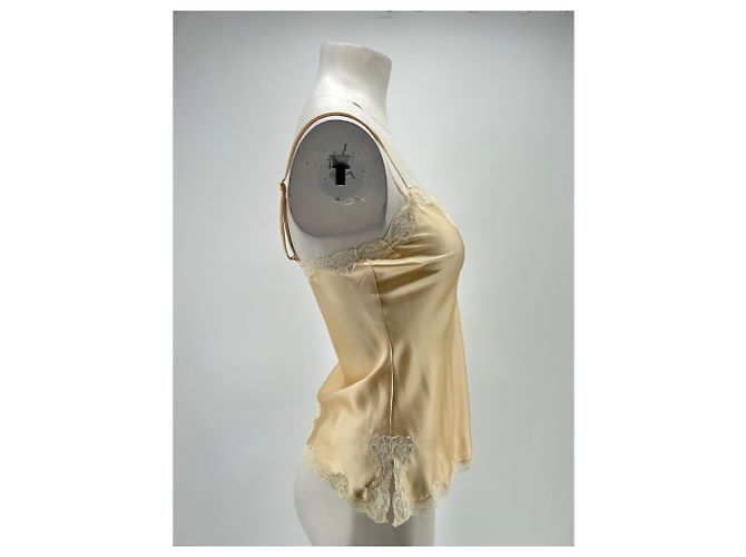 Top de encaje crema Vannina Vesperini Beige - vista 3