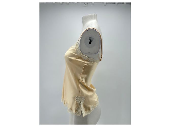 Top de encaje crema Vannina Vesperini Beige - vista 4