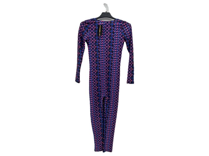 Autre Marque Mehrfarbiger Jumpsuit Lila - Ansicht 2