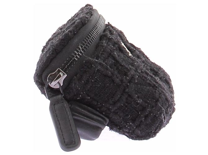Chanel Monedero de tweed Negro - vista 2