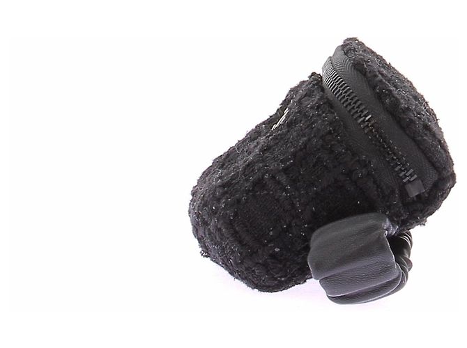 Chanel Monedero de tweed Negro - vista 3