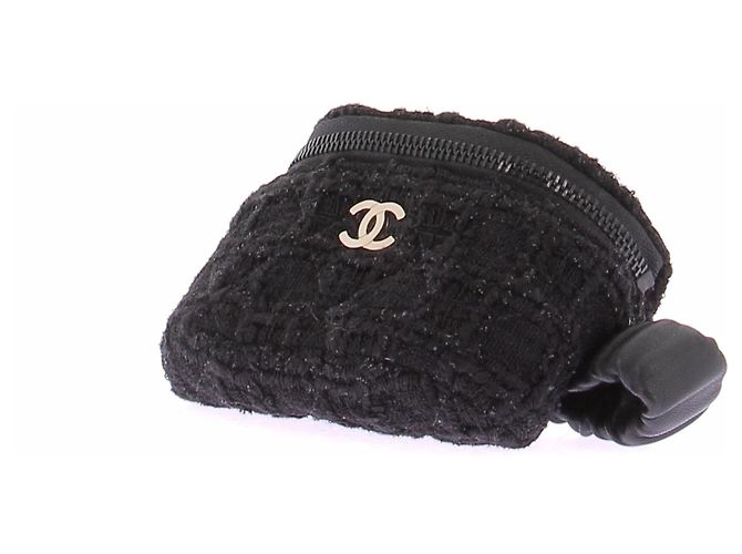 Chanel Monedero de tweed Negro - vista 5