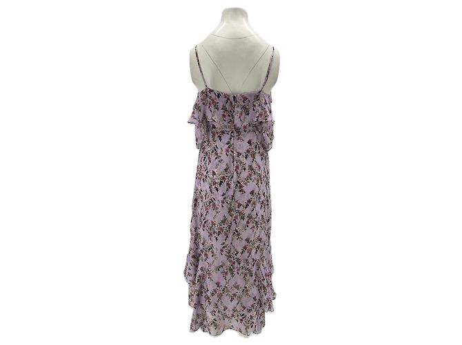 Autre Marque INTERMIX Blumenkleid aus Leinen Rosa Pink - Ansicht 2
