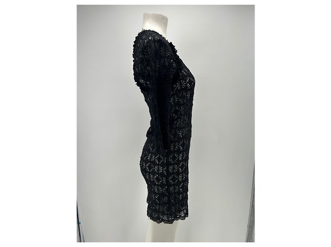 Vestido negro de algodón Isabel Marant Etoile - vista 3